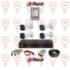 پکیج کامل 4 عددی دوربین مداربسته داهوا بدنه فلزی سری HFW1200cmp