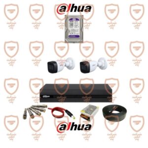 پکیج کامل 2 عددی دوربین مداربسته داهوا سری HFW1200cp