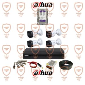 پکیج کامل 4 عددی دوربین مداربسته داهوا سری HFW1200cp