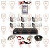 پکیج کامل 6 عددی دوربین مداربسته داهوا سری HFW1200tp