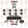 پکیج کامل دوربین مداربسته داهوا 5 مگاپیکسل 8 عددی اسمارت-دوال لایت-فول کالر-دارای میکروفون داخلی سری HFW1500clp-il-a