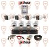 پکیج کامل دوربین مداربسته داهوا 5 مگاپیکسل 8 عددی دام و بالت اسمارت-دوال لایت-فول کالر-دارای میکروفون داخلی سری HDW1500clqp-il-a | HFW1500tlmp-il-a