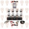پکیج کامل دوربین مداربسته داهوا 5 مگاپیکسل 8 عددی اسمارت-دوال لایت-فول کالر-دارای میکروفون داخلی سری HDW1500clqp-il-a