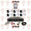 پکیج کامل 6 عددی دوربین مداربسته داهوا 5 مگاپیکسل بدنه فلزی سری HFW1500cmp