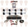 پکیج کامل 8 عددی دوربین مداربسته داهوا 5 مگاپیکسل بدنه فلزی سری HFW1500cmp