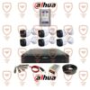 پکیج کامل 6 عددی دوربین مداربسته داهوا 5 مگاپیکسل سری HFW1500cp