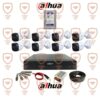پکیج کامل 8 عددی دوربین مداربسته داهوا 5 مگاپیکسل سری HFW1500cp