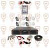 پکیج کامل 4 عددی دوربین مداربسته داهوا 5 مگاپیکسل بدنه فلزی سری HFW1500tp