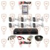 پکیج کامل 6 عددی دوربین مداربسته داهوا بدنه فلزی سری HAC-b2a21p-u