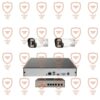 پکیج 2 عددی دوربین مداربسته 8 مگاپیکسل تحت شبکه 4K - IP- POE دید شب رنگی دارای میکروفون داخلی پیشرفته پلاک خوان تشخیص چهره سری IPB-8062WLA-POE-imenpad8062wla