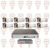 پکیج 8 عددی دوربین مداربسته 5 مگاپیکسل تحت شبکه 4K - IP- POE دید شب رنگی دارای میکروفون داخلی پیشرفته پلاک خوان تشخیص چهره سری IPB-5082WLA-POE-imenpad5082wla