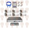 پکیج کامل دوربین مداربسته 6 عددی 5 مگاپیکسل تحت شبکه 4K - IP- POE دید شب رنگی دارای میکروفون داخلی پیشرفته پلاک خوان تشخیص چهره سری IPB-5082WLA-POE-100-imenpad5082wla