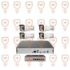 پکیج 4 عددی دوربین مداربسته 5 مگاپیکسل تحت شبکه 4K - IP- POE دید شب رنگی دارای میکروفون داخلی پیشرفته پلاک خوان تشخیص چهره سری IPB-5082WLA-POE-imenpad5082wla