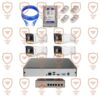 پکیج کامل دوربین مداربسته 4 عددی 5 مگاپیکسل تحت شبکه 4K - IP- POE دید شب رنگی دارای میکروفون داخلی پیشرفته پلاک خوان تشخیص چهره سری IPB-5092WLA-POE-100-imenpad5092wla