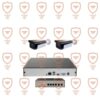 پکیج 2 عددی دوربین مداربسته 8 مگاپیکسل تحت شبکه 4K - IP- POE دید شب رنگی دارای میکروفون داخلی پیشرفته پلاک خوان تشخیص چهره سری IPB-8172WLA-POE-imenpad8172wla
