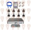 پکیج کامل دوربین مداربسته 8 عددی 8 مگاپیکسل تحت شبکه 4K - IP- POE دید شب رنگی دارای میکروفون داخلی پیشرفته پلاک خوان تشخیص چهره سری IPD-8042WLA-POE-100-imenpad8042wla