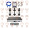 پکیج کامل دوربین مداربسته 6 عددی 5 مگاپیکسل تحت شبکه 4K - IP- POE دید شب رنگی دارای میکروفون داخلی پیشرفته پلاک خوان تشخیص چهره سری IPD-5042WLA-POE-100-imenpad5042wla
