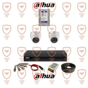 پکیج کامل 2 عددی دوربین مداربسته داهوا سری HAC-t1a21p-u