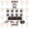 پکیج کامل 8 عددی دوربین مداربسته داهوا بدنه فلزی و دارای میکروفون داخلی سری  HAC-t2a21p-u-a