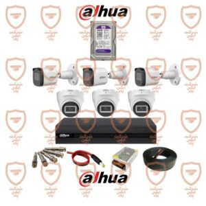 پکیج کامل 6 عددی دوربین مداربسته داهوا دام و بالت بدنه فلزی سری HAC-t2a21p-u | HAC-b2a21p-u